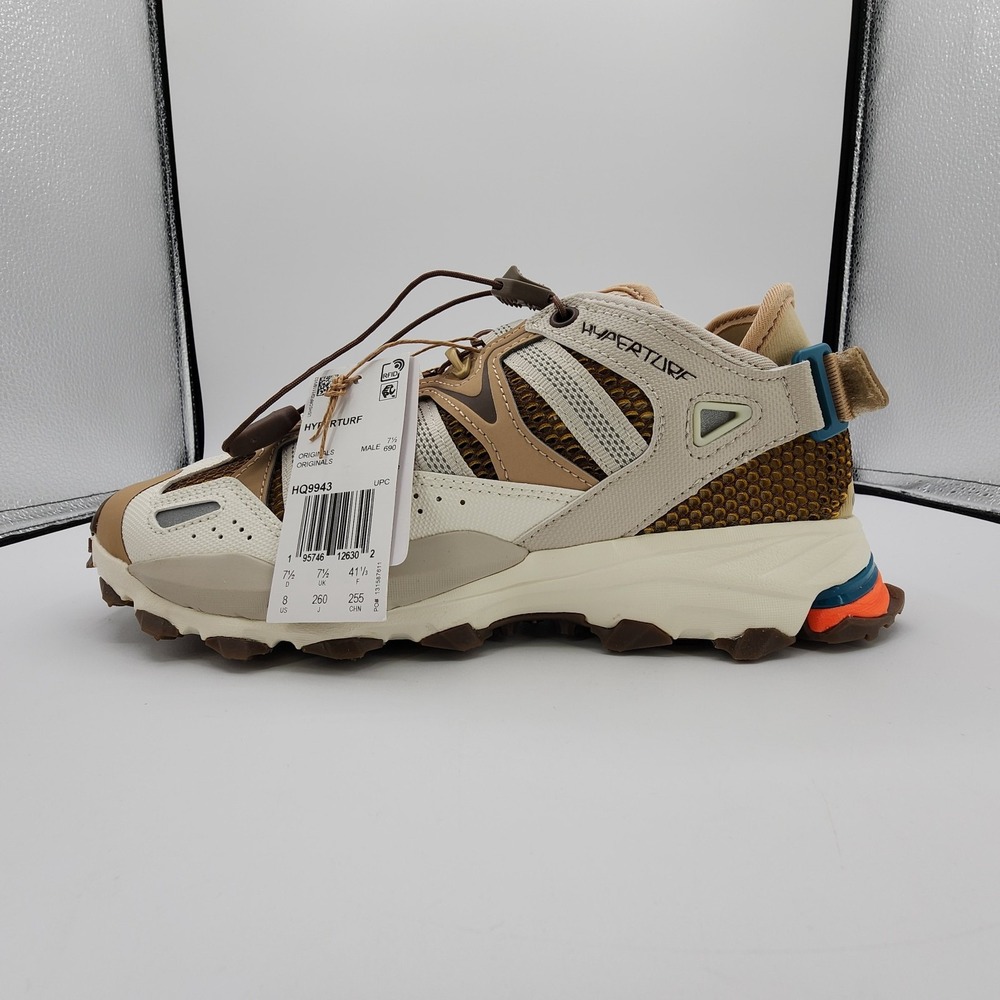 Adidas Hyperturf Adventure Shoes Mens Sz‎ 8 Magic Beige Off White Gum NEW in Box - Picture 2 of 13